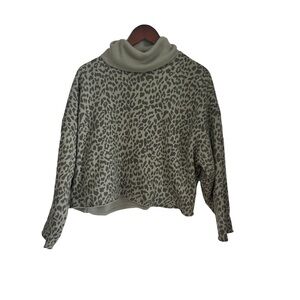 Leopard Print Cowl Neck Sweater from American Eagle